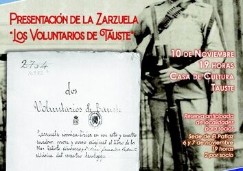 Presentación de la zarzuela «Los Voluntarios de Tauste»