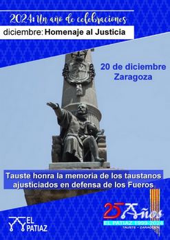 Cartel diciembre Homenaje al Justicia
